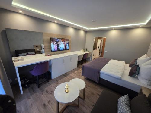 TV a/nebo společenská místnost v ubytování TeMax Lux Hahnenklee