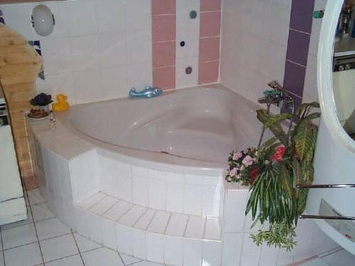 Koupelna v ubytování Mein Hüttchen