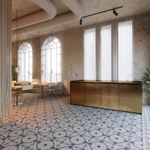 Et opholdsområde på Terreno Barrio Hotel