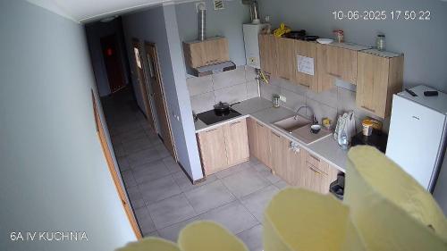 مطبخ أو مطبخ صغير في Hostel pracowniczy ORBITA