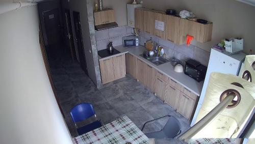 مطبخ أو مطبخ صغير في Hostel pracowniczy ORBITA