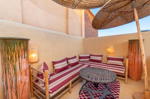 Posezení v ubytování Riad Prive