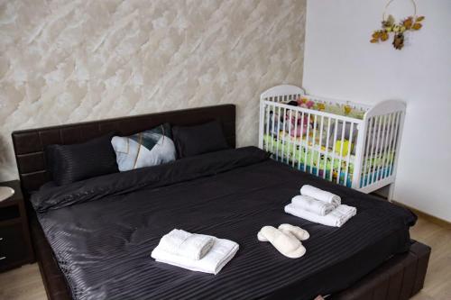 Ένα ή περισσότερα κρεβάτια σε δωμάτιο στο Vikend Kuća Luka