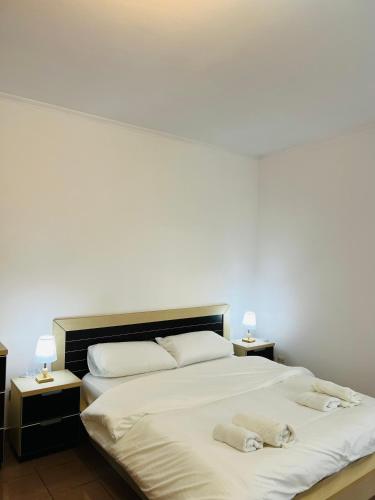 Ένα ή περισσότερα κρεβάτια σε δωμάτιο στο Adriatic Breeze1BR - Potka Apartments