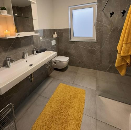 Koupelna v ubytování Sonnenblick Apartment