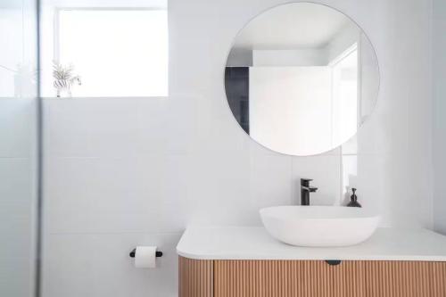 Et badeværelse på Bay View Alfresco