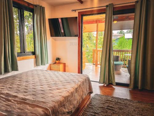 En eller flere senge i et værelse på Casa Lia Bocas