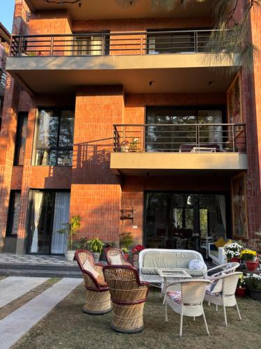 Balkón nebo terasa v ubytování Parijaat Villa