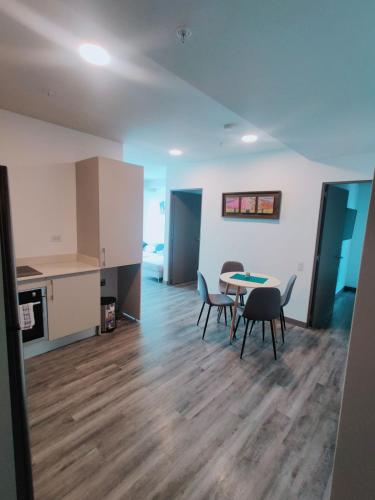 Kuchyň nebo kuchyňský kout v ubytování Chill Lodge