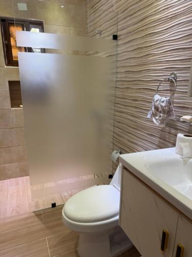 Koupelna v ubytování Villa Rafael