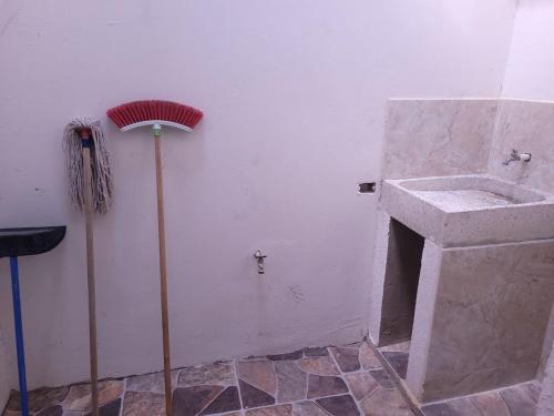 Koupelna v ubytování Villa Loren