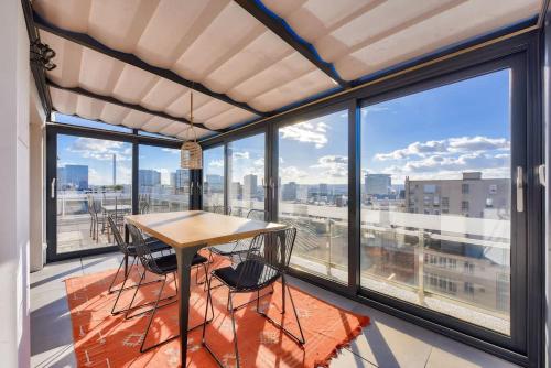 Splendide terrasse avec vue Tour Eiffel
