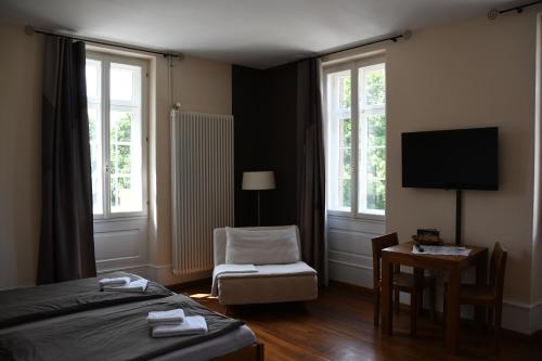 Postel nebo postele na pokoji v ubytování Gästehaus stuttgART36