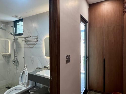 Phòng tắm tại Kapás Hotel