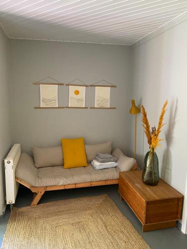 Χώρος καθιστικού στο Haus am Lübbesee