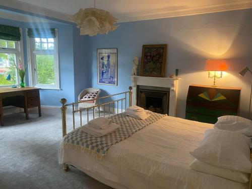 En eller flere senge i et værelse på Bright spacious apartment