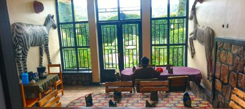 Χώρος καθιστικού στο Small Land Lodge