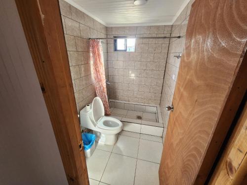 Phòng tắm tại Pequeño Bosque