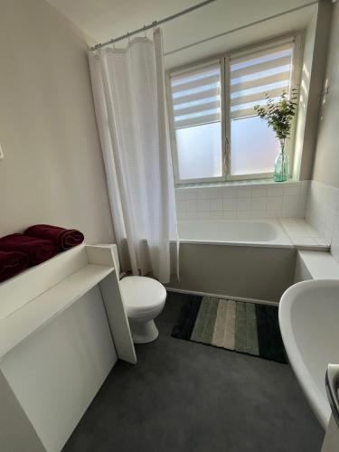 Phòng tắm tại Appartement paisible et lumineux au coeur de Wissant