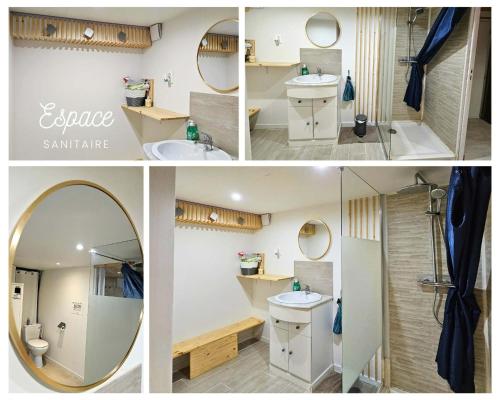 Ένα μπάνιο στο Studio confort chez Lolita et Wilfried