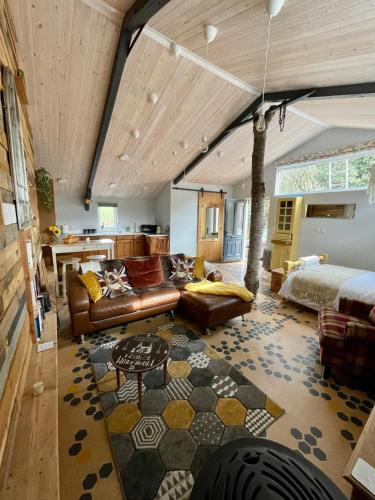 Et opholdsområde på Sugar Brook Retreat