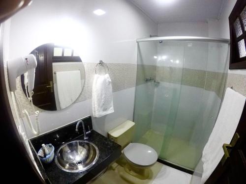 Et badeværelse på Pousada Aargau