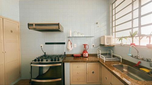 Nhà bếp/bếp nhỏ tại Casa Dona Ermelinda