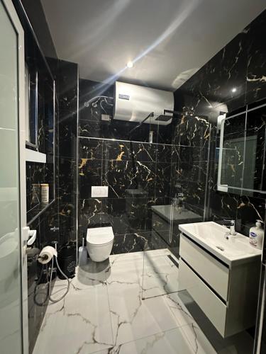 Phòng tắm tại Holiday Apartments