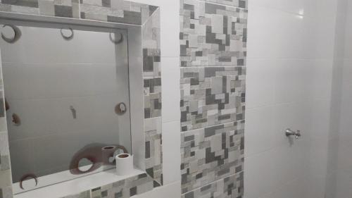 Ένα μπάνιο στο Hostal Manantiales La Esperanza