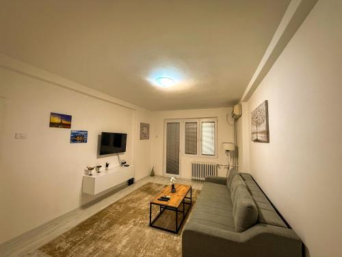 TV a/nebo společenská místnost v ubytování Condo on the Main Square Skopje