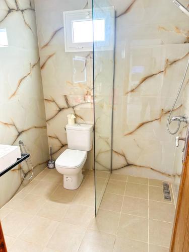 Koupelna v ubytování Villa Saba