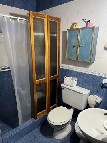 Koupelna v ubytování Cabañas Estilo RG