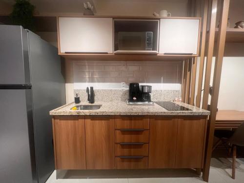 Köök või kööginurk majutusasutuses Studio na Árvore no Centro do Rio