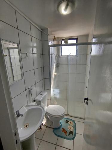 Koupelna v ubytování Geek House Cumbuco