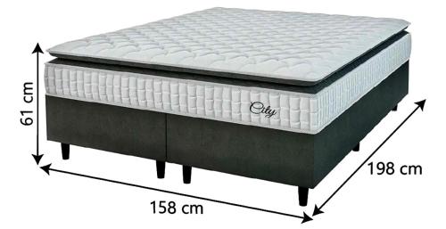 Postel nebo postele na pokoji v ubytování Hospedagem Marechal 02