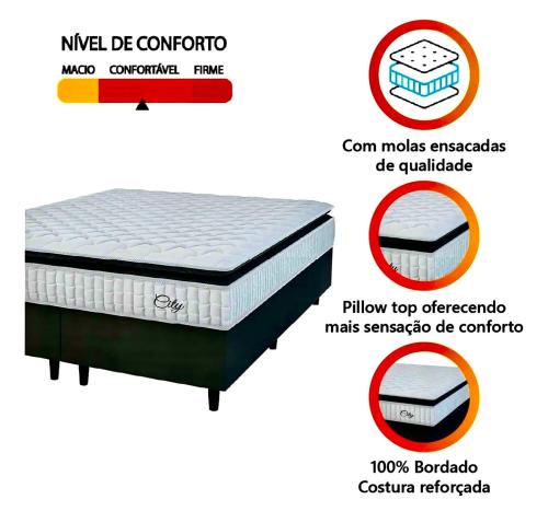 Postel nebo postele na pokoji v ubytování Hospedagem Marechal 02