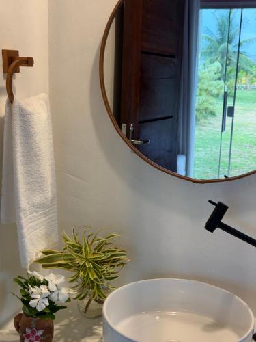 Koupelna v ubytování Vila BeiradeiRô - Taipu de Fora