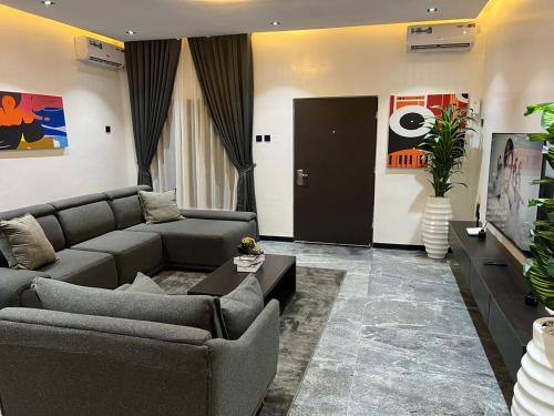 Een zitgedeelte bij bedandchuckle