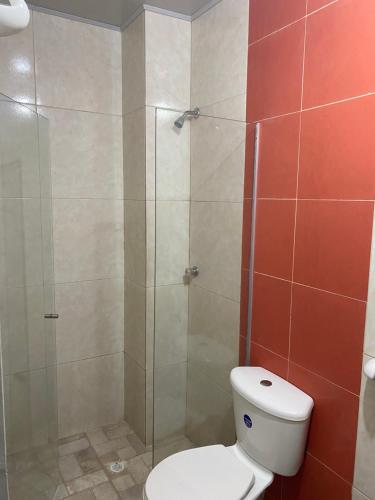 Koupelna v ubytování Hotel Nellamar