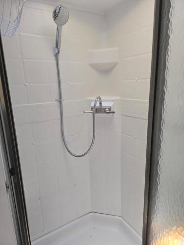 Koupelna v ubytování Clamping Caravan