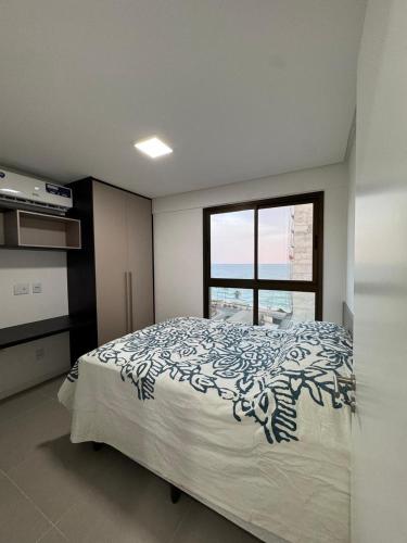 Postel nebo postele na pokoji v ubytování Vista para o Mar
