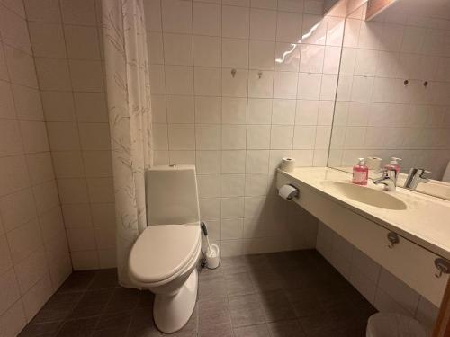 Koupelna v ubytování Bjorliheimen Fjellhotell-Hotellrom