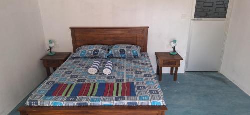 Postel nebo postele na pokoji v ubytování summer wave