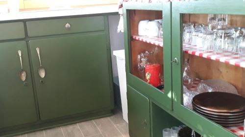 Kuchyň nebo kuchyňský kout v ubytování Juhfark Apartman Varsádi Wineyard