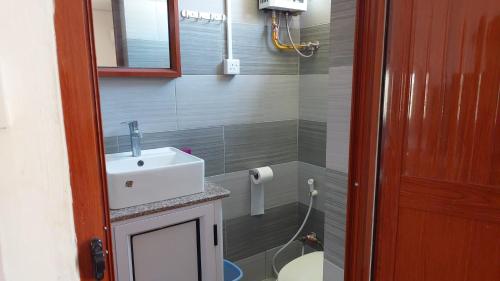 Koupelna v ubytování Bibi Appartements