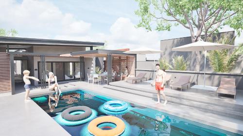 Swimmingpoolen hos eller tæt på Hasekamp Hospitality