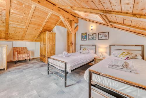 Llit o llits en una habitació de Morgane Apartment