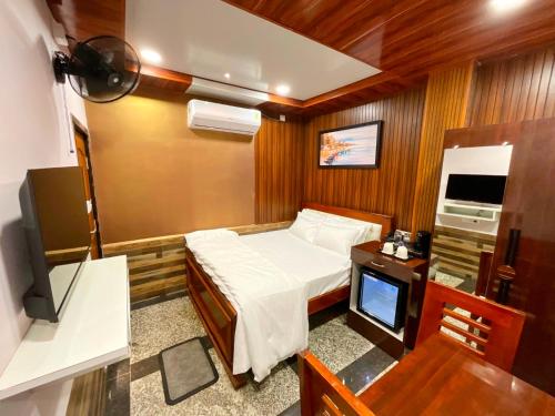 TV a/nebo společenská místnost v ubytování Black bird hotel and restaurant