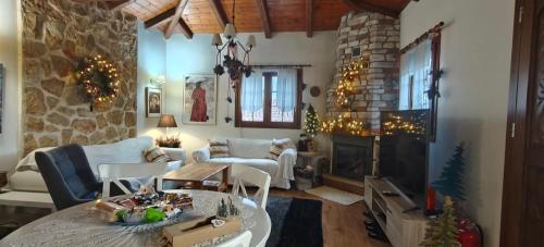 Χώρος καθιστικού στο Eden Stay