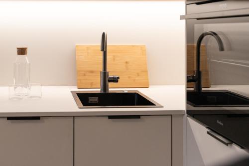 Kuchyň nebo kuchyňský kout v ubytování Studio 4